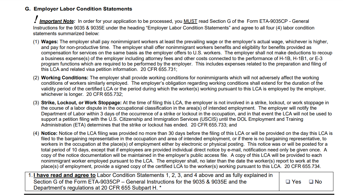 Understanding the Labor Condition Application OnBlick